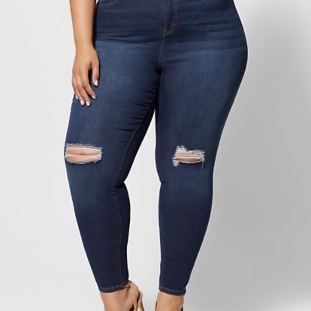 Fashion to figure Dark Wash Skinny Jeans
